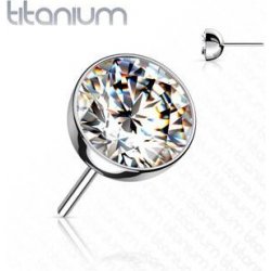 Šperky4U kamínek k Push In piercing do nosu titan TIT1147C-030