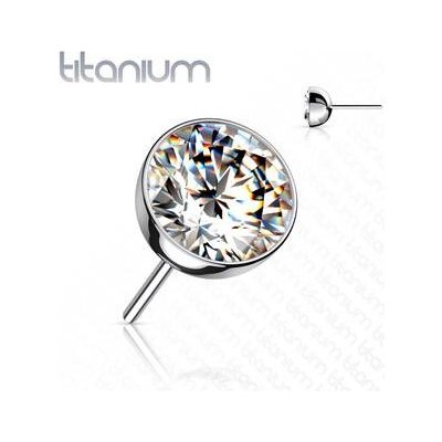 Šperky4U kamínek k Push In piercing do nosu titan TIT1147C-030 – Zboží Dáma