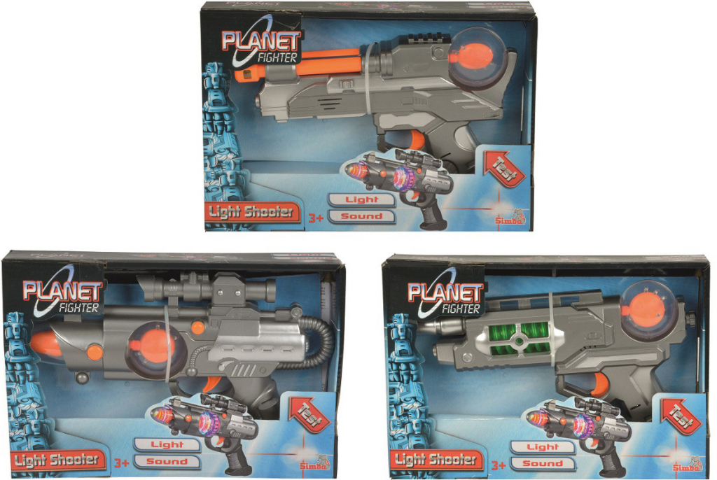25% OFF On Simba Wot Planet Fighter B/O Light Blaster Rifle Sound Guns Dartswhite 12231931