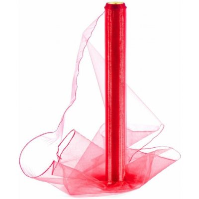 Paper Design Organza obšitá 40cm/9m - červená - 065 – Hledejceny.cz