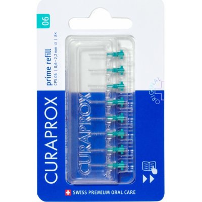 Curaprox Prime Refill CPS 0,6 - 2,2 mm náhradní mezizubní kartáčky 8 ks
