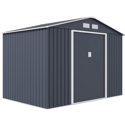 Crossheim C25027 Zahradní domek XL 277 x 195 x 203 cm, šedý – Zbozi.Blesk.cz