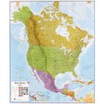 Maps International Severní Amerika - nástěnná politická mapa 100 x 120 cm Varianta: bez rámu v tubusu, Provedení: laminovaná mapa v lištách – Zbozi.Blesk.cz