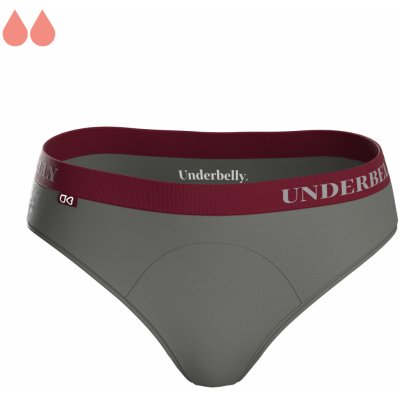 Underbelly menstruační kalhotky UNIVERS šedá bordó z polyamidu Pro slabší dny menstruace