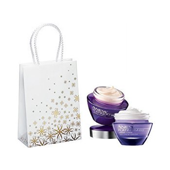 Avon Anew Platinum Denní krém SPF25 UVA / UVB 50 ml + Noční krém proti vráskám 50 ml dárková sada