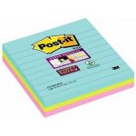 Samolepicí bloček "Super Sticky Miami", mix barev, 101 x 101 mm, 3 x 70 listů, linkovaný, – Hledejceny.cz