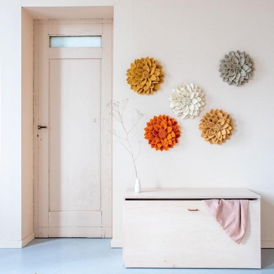 Kidsdepot Kuba plstěná dekorace Flower Terra – Sleviste.cz