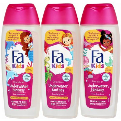 Fa Kids Underwater Fantasy sprchový gel a šampon 2v1 400 ml – Sleviste.cz