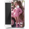 Pouzdro a kryt na mobilní telefon Huawei Acover Kryt na mobil Huawei P9 Lite 2017 - Girl with pink car