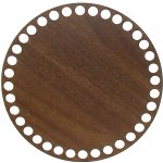 Naše galanterie Dno na košík walnut, kruh 15cm