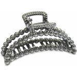 Metalický kuličkový skřipec na vlasy Barva: stříbrná – Hledejceny.cz