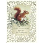 Pohlednice Vánoční veverka – Zboží Mobilmania