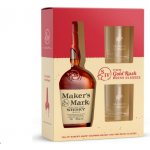 MAKERS MARK 45% 0,7 l (dárkové balení 2 sklenice) – Hledejceny.cz