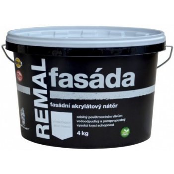 REMAL Bílý akrylátový fasádní nátěr FASÁDA - 4 kg - bílý