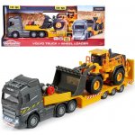 Majorette Kamion s nakladačem Volvo Truck & Wheel Loader 35 cm délka se zvukem a světlem – Zboží Dáma