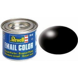 Revell Barva emailová hedvábně matná Černá Black č. 302