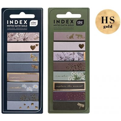 Interdruk Indexové samolepící záložky Satin Gold – Hledejceny.cz