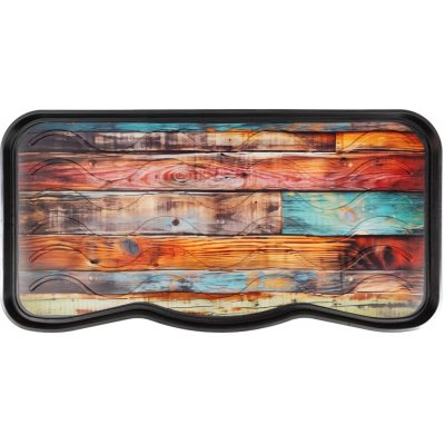 Flomat Plastový odkapávač na boty FLOMA Colored Wood - 38 x 75 x 2,1 cm – Sleviste.cz