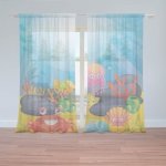 Sablio Záclony Podmořský svět: 2ks 150x250cm – Hledejceny.cz