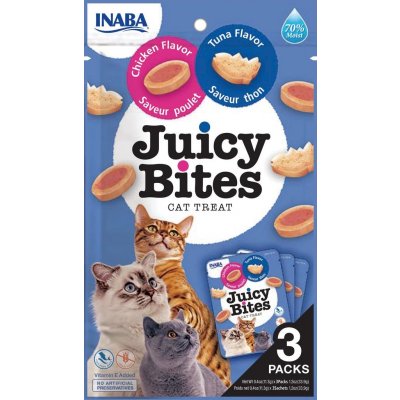 Inaba Juicy Bites Chicken&Tuna 3 x 11,3 g – Zboží Mobilmania