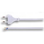 Solight Flexo šňůra 3m, 2 x 0,75mm2, plochá bílá – Zboží Živě