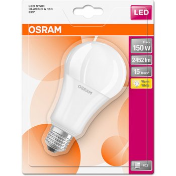 Osram LED žárovka 4052899959569 230 V, E27, 20 W = 150 W, teplá bílá, A+ A++ E