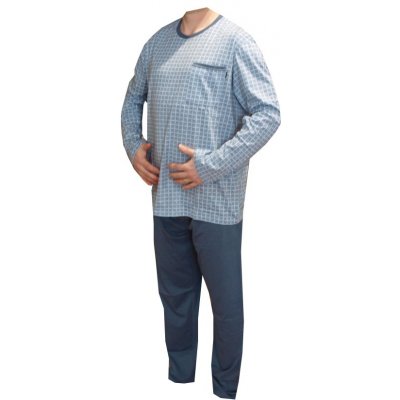 Xcena pánské pyžamo dlouhé sv.modré