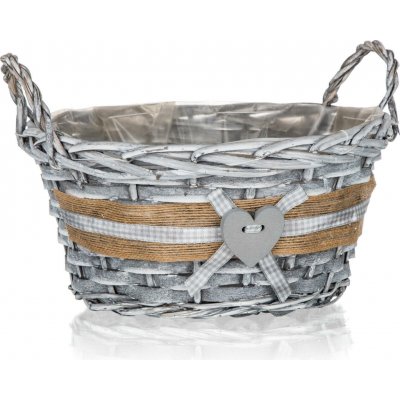 Banquet košík GRIS kulatý 25x12cm s uchy proutěný – Hledejceny.cz