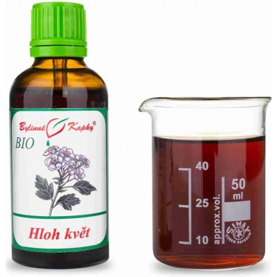 Bylinné kapky Hloh květ BIO bylinné kapky tinktura 50 ml – Hledejceny.cz