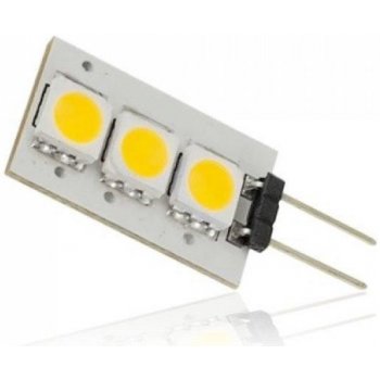 H.I.D. LED žárovka 3 SMD5050 0.5W studená G4