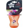 Dětská láhev a učící hrnek Tommee Tippee netekoucí hrnek s brčkem Straw Cup pink 230 ml