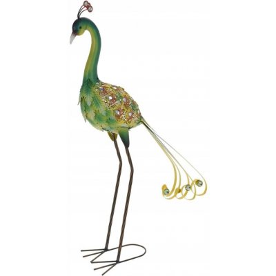 Zahradní socha PÁV zelený, kovová figurka 80 cm – Hledejceny.cz