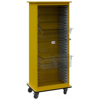 DEXTER 26 TRANSPARENT vozík boxový, otevřený, 1780x750x520 mm, žlutá odio – Hledejceny.cz