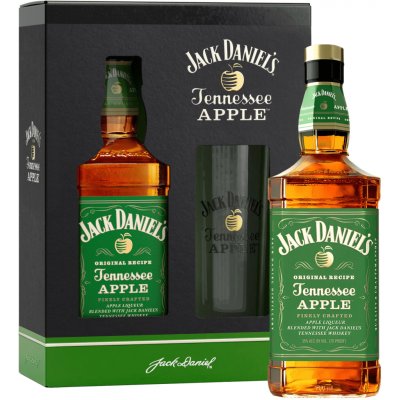 Jack Daniel's Apple 35% 0,7 l (dárkové balení 1 sklenice) – Zboží Dáma