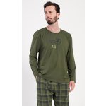 Sunshine paradise pánské pyžamo dlouhé khaki – Zboží Dáma