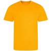 Pánské sportovní tričko Pánské funkční prodyšné tričko zlatá