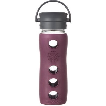 Lifefactory hrnek s cafe uzávěrem 350ml Plum