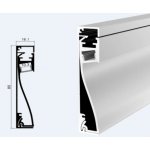 SJ-Tec Soklový profil stříbrný matný SJ-ALP8016 1 m