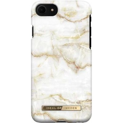 Pouzdro iDeal Of Sweden Fashion iPhone 8/7/6/6S/SE 2020/2022 zlatéen pearl marble