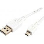 Lanberg CA-USBM-10CC-0018-W USB, USB 2.0 Micro-USB B USB A, 1,8m, bílý – Hledejceny.cz