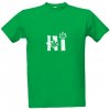 Pánské Tričko Tričko s potiskem Hi pánské Středně zelená
