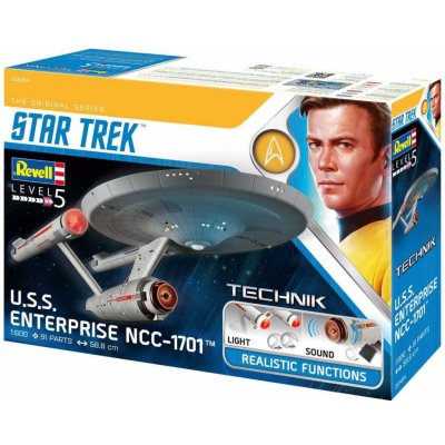 Revell Plastic ModelKit TECHNIK Star Trek 00454 USS Enterprise NCC-1701 1:600 – Zbozi.Blesk.cz