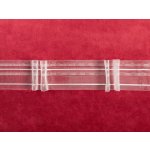 Řasící stuha RS-017 dvojité mašličky - šířka 5 cm - řasení 1:2 – Sleviste.cz