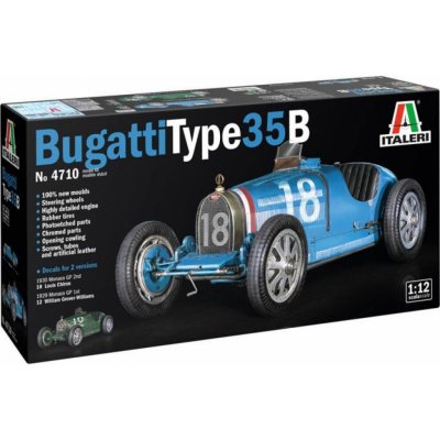 Italeri Bugatti Type 35B Model Kit auto 4710 1:12 – Zbozi.Blesk.cz