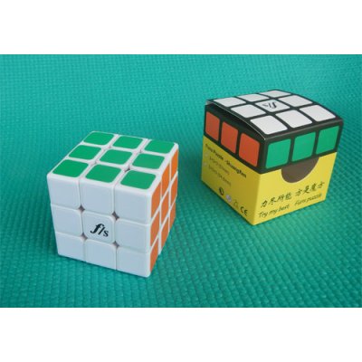 Rubikova kostka 3 x 3 x 3 Fangshi Shuangren bílá