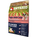 Ontario Puppy & Junior Large Chicken & Potatoes & Herbs 2,25 kg – Hledejceny.cz