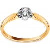 Prsteny iZlato Forever Zlatý zásnubní diamantový prsten Flower BSBR032