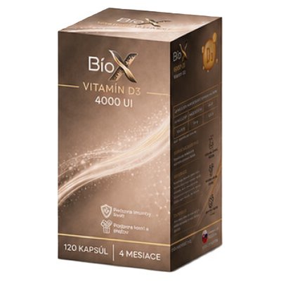 BioX VITAMÍN D3 4000 UI 120 kapslí – Hledejceny.cz