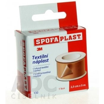 Spofaplast náplast cívková textilní 132SB 2. 5 cm x 5m