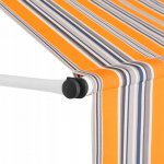 Dekorhome Ručně zatahovací markýza 200x120 cm Krémová – HobbyKompas.cz